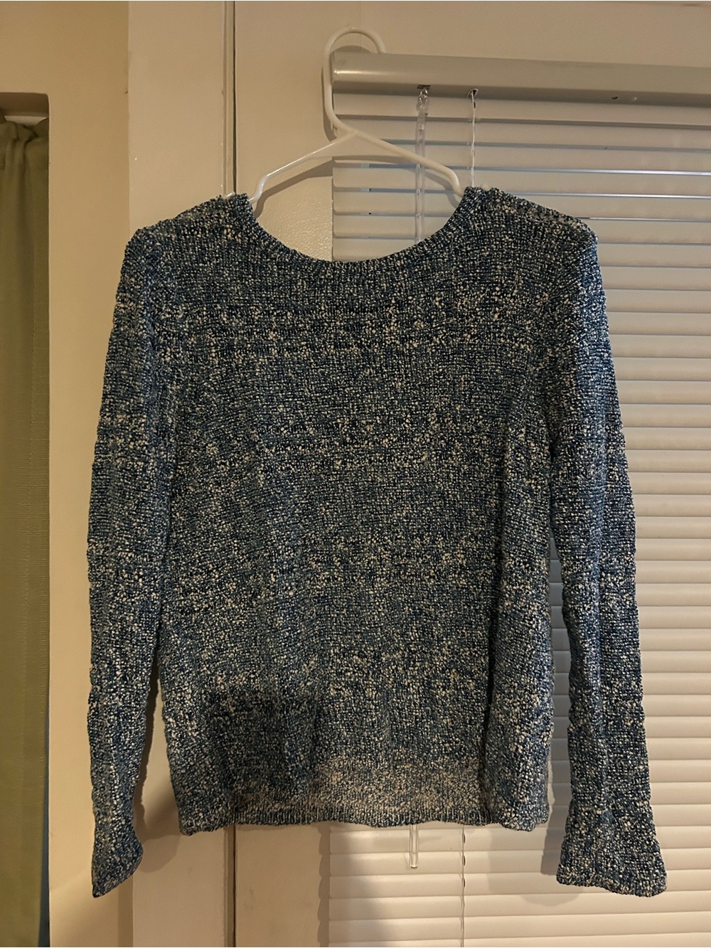 rag & bone Blue Marled Crewneck Sweater